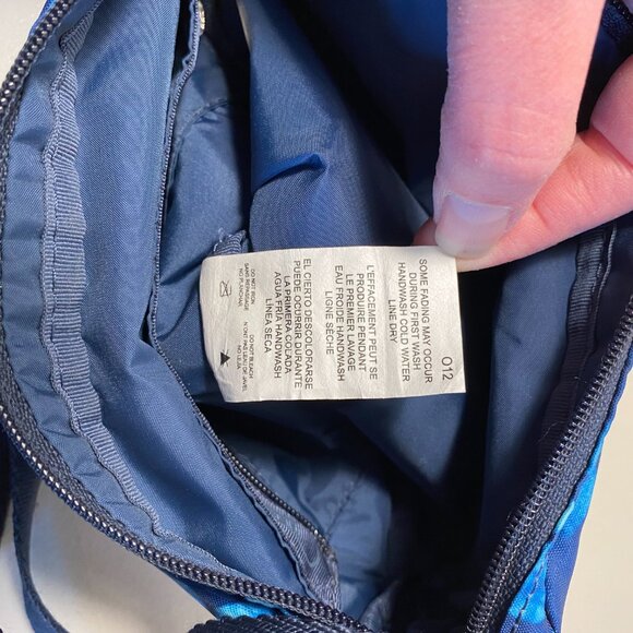 LeSportsac Crossbody Bag in Tulum (Blue Tie Dye) Pattern, Lightweight Travel - Picture 6 of 13